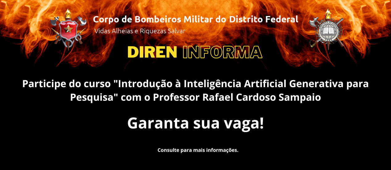 Participe do curso “Introdução à Inteligência Artificial Generativa para Pesquisa” com o Professor Rafael Cardoso Sampaio!