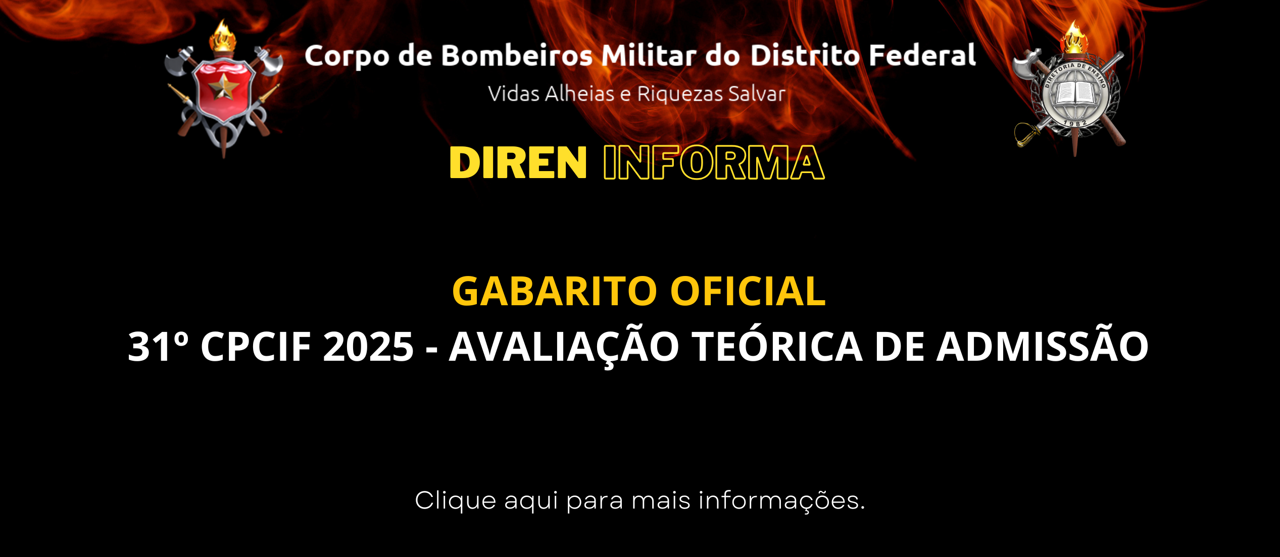 GABARITO OFICIAL – 31º CPCIF 2025 – AVALIAÇÃO TEÓRICA DE ADMISSÃO