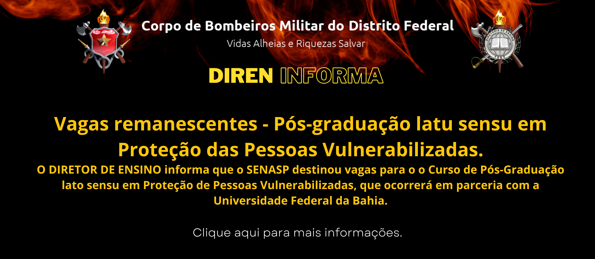 Vagas remanescentes – Pós-graduação latu sensu em Proteção das Pessoas Vulnerabilizadas.