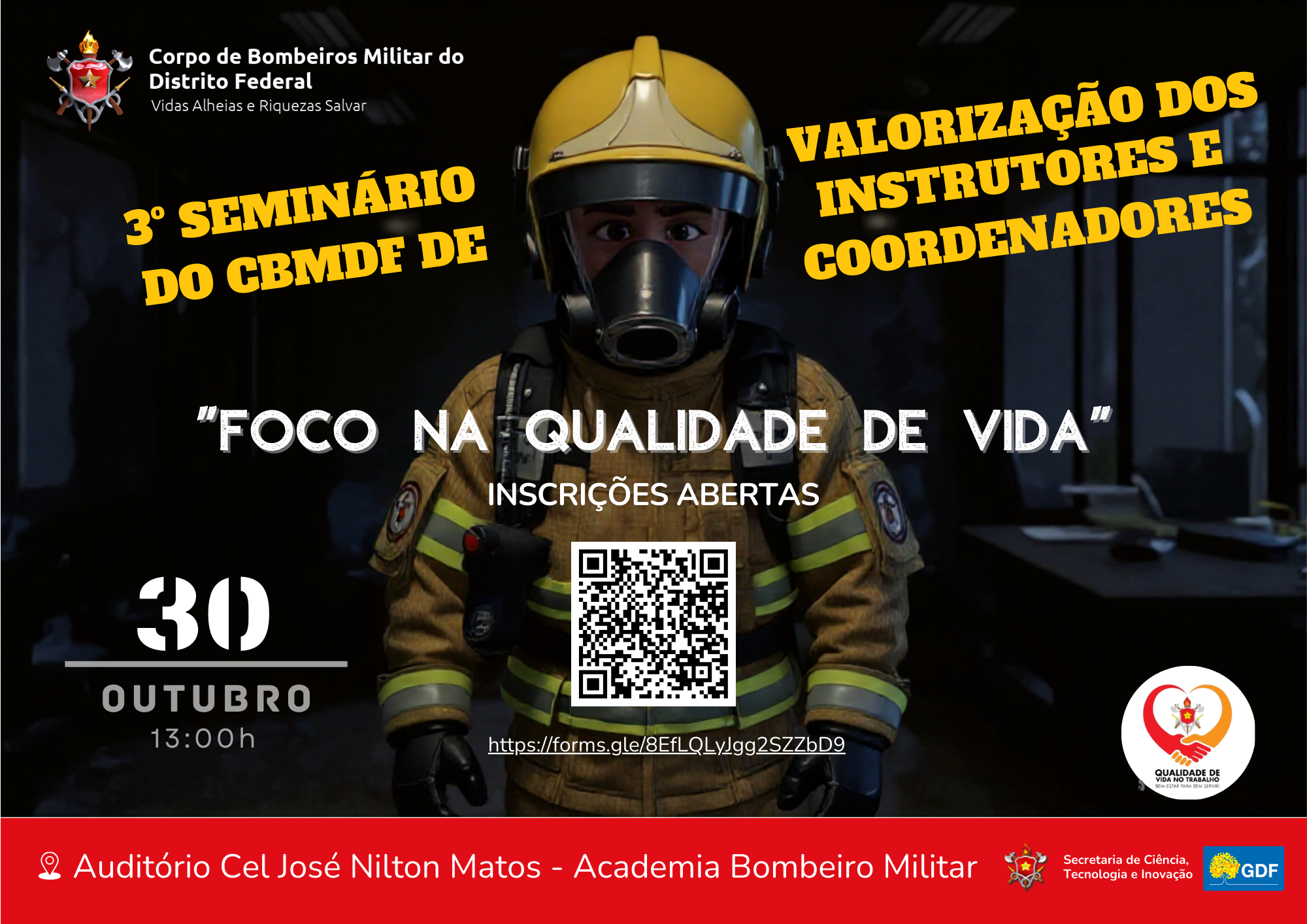 3º SEMINÁRIO DO CBMDF DE VALORIZAÇÃO DOS INSTRUTORES E COORDENADORES